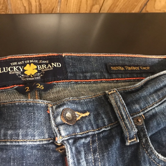Women’s Lucky Brand Jeans Size 2 / 26 Sienna Tomboy Crop Very Soft Gorgeous - Picture 2 of 7